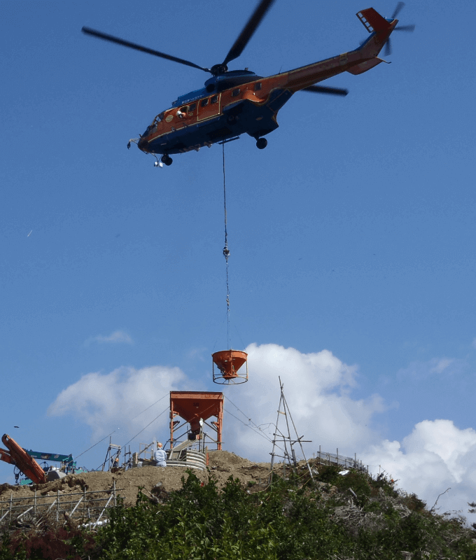 徳山横山線新設のうち架空線工事(1工区)