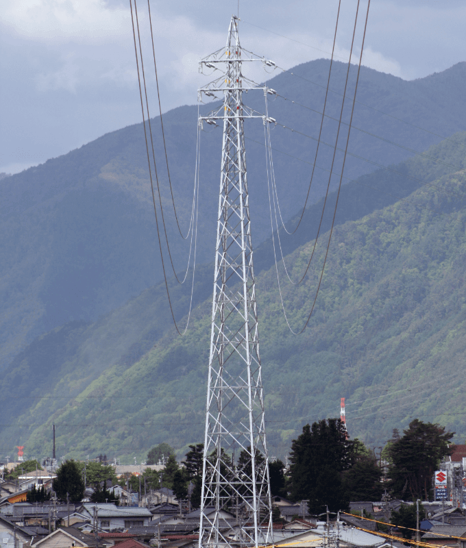 梓分岐線№11～№17間電線高上げ工事