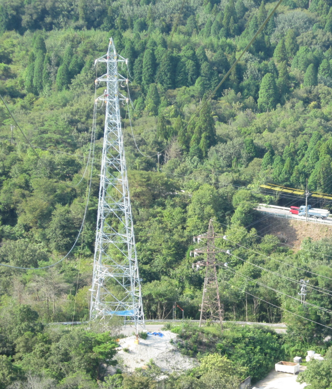 電源尾鷲南勢線№7~№15間他劣化電線張替工事